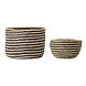 Bloomingville Mand zeegras- naturel- set van 2 stuks Bloomingville Mand zeegras- naturel- set van 2 stuks