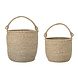 Bloomingville Korb mit Griff Seegras 2er Set Bloomingville Korb mit Griff Seegras 2er Set