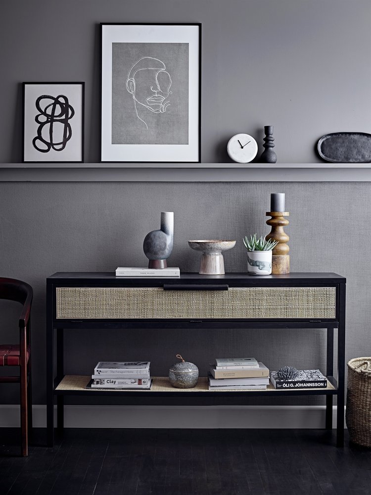 Bloomingville Cesto con manico di alghe set di 2 pezzi