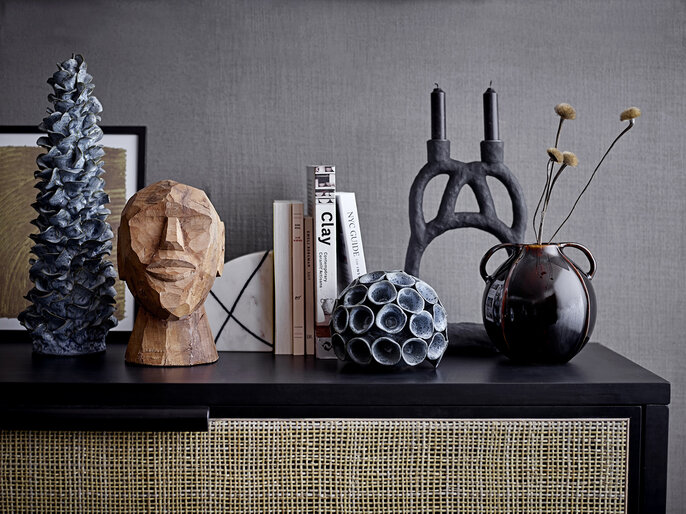 Bloomingville Decoratie object aardewerk - blauw