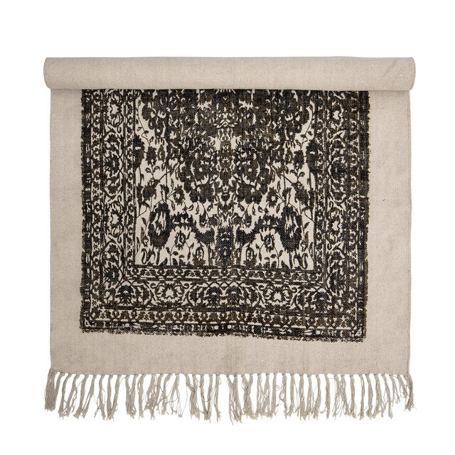 Bloomingville Tappeto in cotone - nero