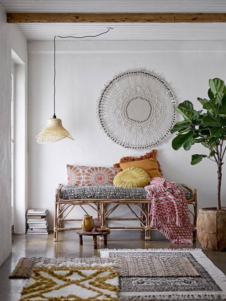 Bloomingville Cotton rug - black