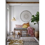 Bloomingville Tapis en coton - noir