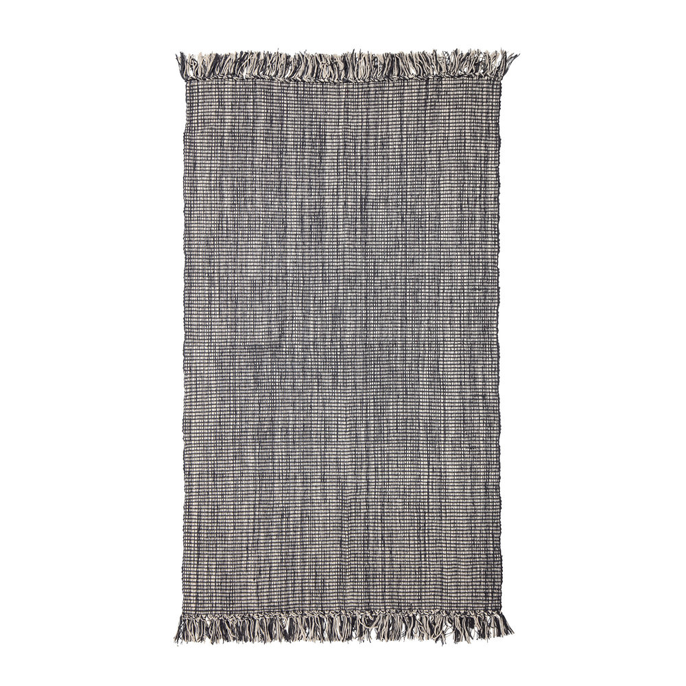 Bloomingville Tapis en coton - gris