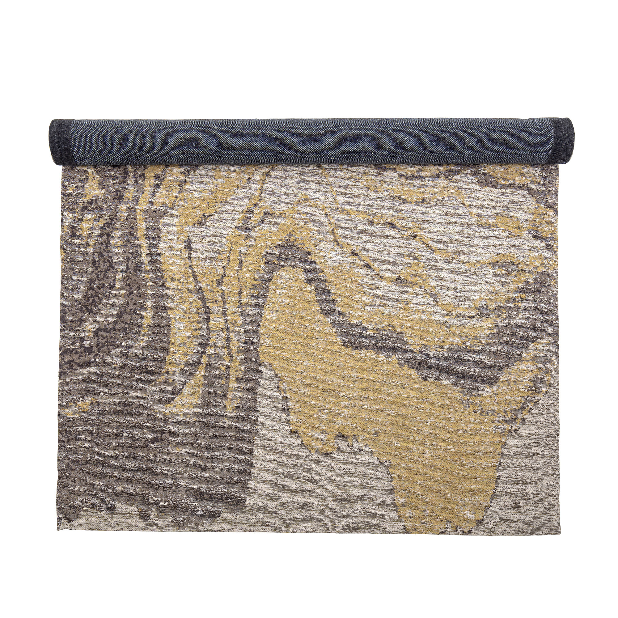 Bloomingville Tapis en coton - jaune