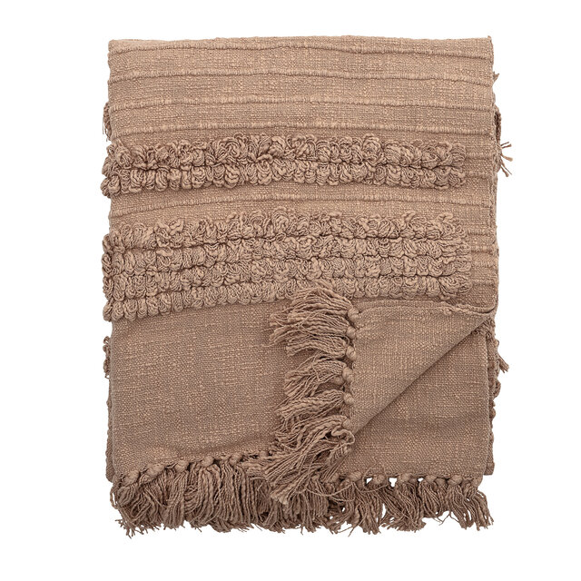 Bloomingville Throw cotton - pink