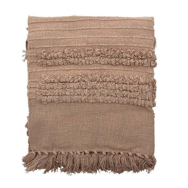 Bloomingville Throw cotton - pink
