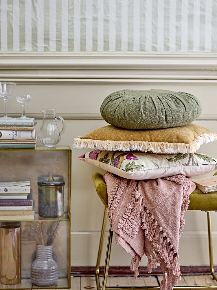 Bloomingville Throw cotton - pink Bloomingville Throw cotton - pink