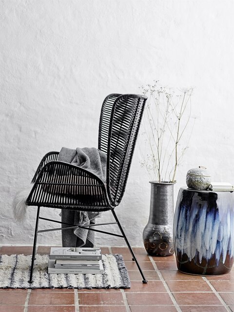 Bloomingville Terrakotta-Vase - schwarz
