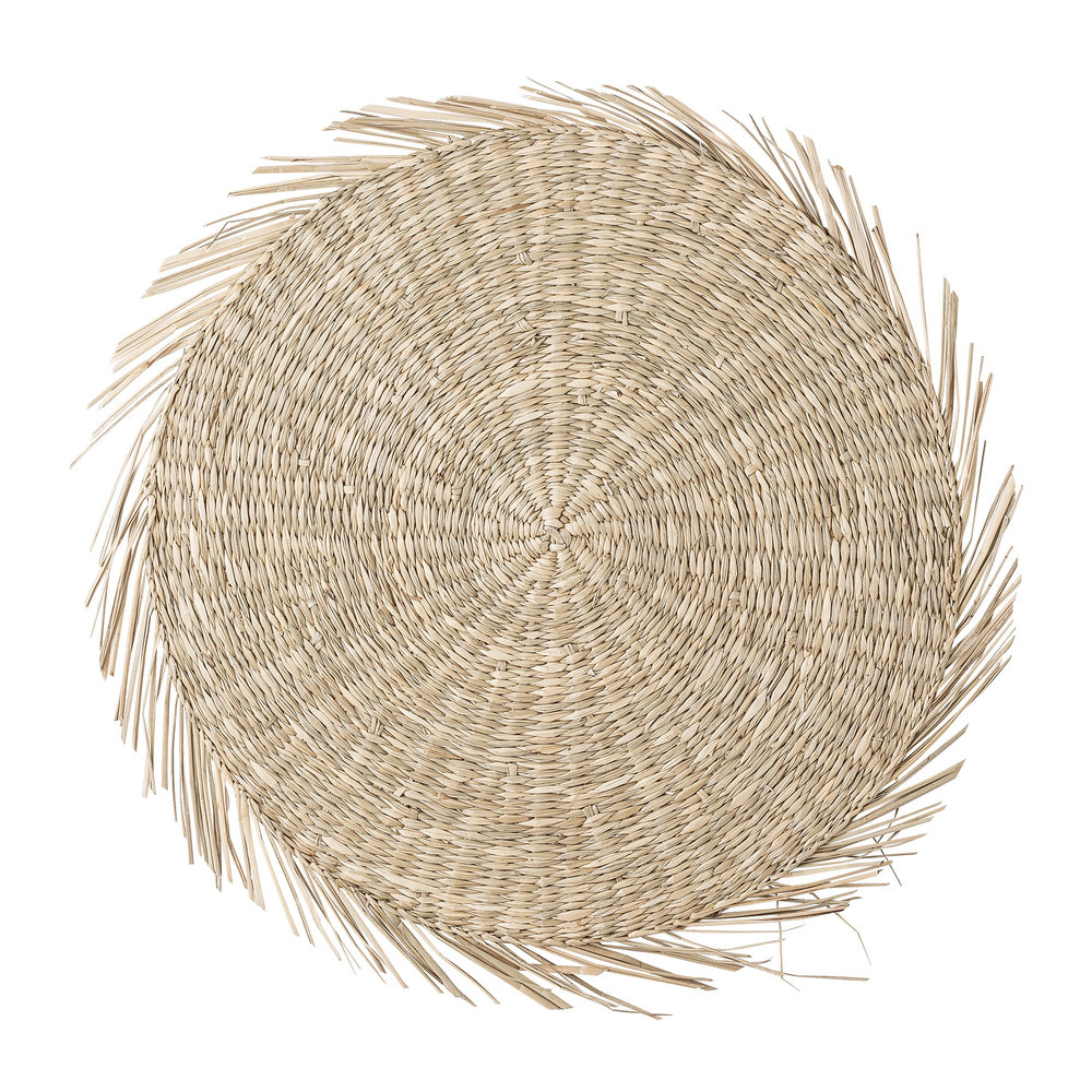 Bloomingville Placemats seagrass - naturlig - sett med 6 stykker Bloomingville Placemats seagrass - naturlig - sett med 6 stykker