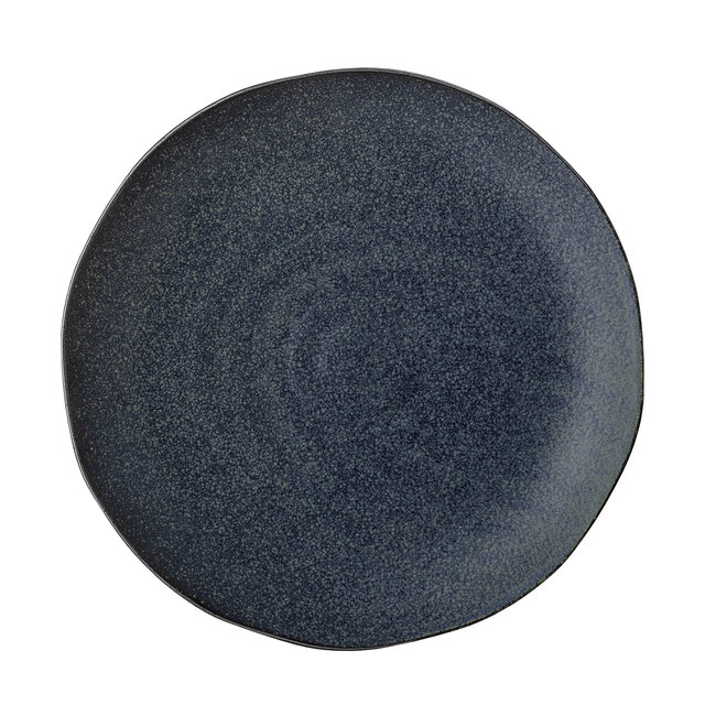 Bloomingville Assiette Aura bleu - lot de 6 pièces Ø28,5 cm
