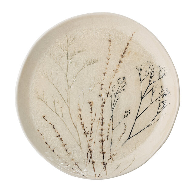Bloomingville Plato Bea natural - juego de 6 piezas Ø27.5 cm
