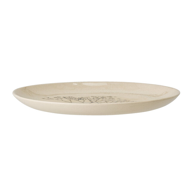 Bloomingville Bea plate naturlig - sett med 6 stk Ø22 cm