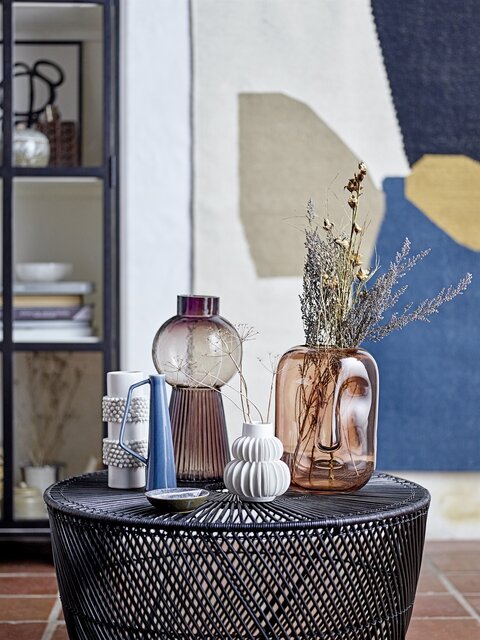 Bloomingville Plat de service Aura bleu - set de 6 pièces