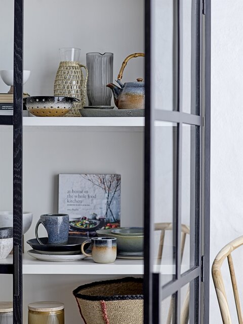 Bloomingville Plat de service Aura bleu - set de 6 pièces