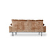 HKliving Retro bank 2-zits corduroy velvet - aged gold HKliving Retro bank 2-zits corduroy velvet - aged gold