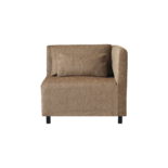 House Doctor Camphor sofa module corner element incl 2 cushions - camel House Doctor Camphor sofa module corner element incl 2 cushions - camel