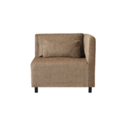 House Doctor Camphor sofa module corner element incl 2 cushions - camel House Doctor Camphor sofa module corner element incl 2 cushions - camel