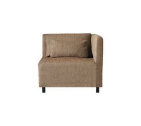 House Doctor Camphor sofa module corner element incl 2 cushions - camel House Doctor Camphor sofa module corner element incl 2 cushions - camel