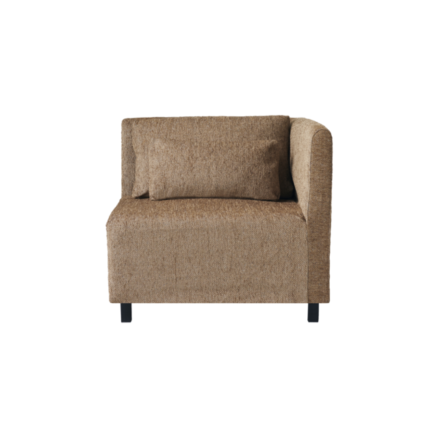 House Doctor Module d'angle de module de canapé camphre avec 2 coussins - camel