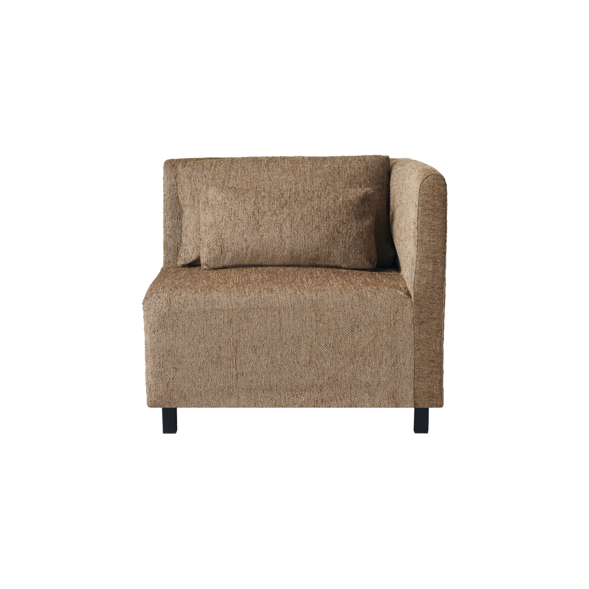 House Doctor Module d'angle de module de canapé camphre avec 2 coussins - camel