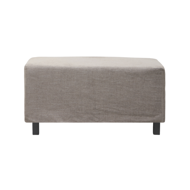 House Doctor Hazel night pouf - gray / brown