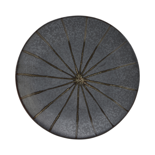 House Doctor Suns plates dark brown - set of 12 pieces