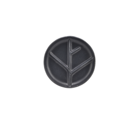 House Doctor Assiettes à branches gris foncé - lot de 6 pièces