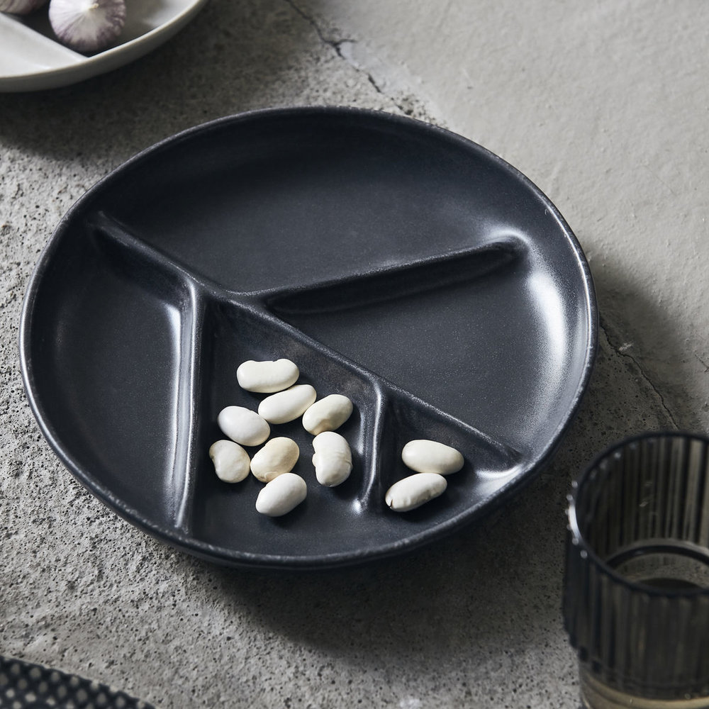 House Doctor Piatti Branch grigio scuro - set di 6 pezzi House Doctor Piatti Branch grigio scuro - set di 6 pezzi