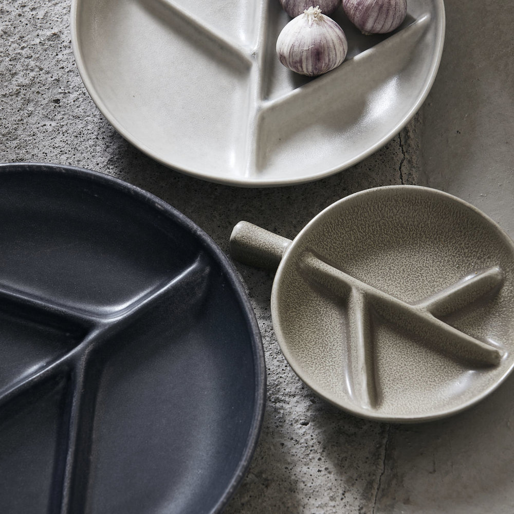 House Doctor Piatti Branch grigio scuro - set di 6 pezzi House Doctor Piatti Branch grigio scuro - set di 6 pezzi