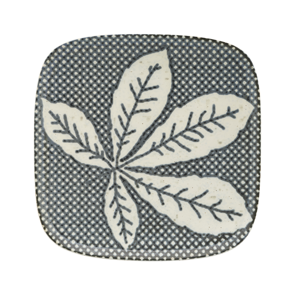 House Doctor Chestnut plates gray / blue - set of 6 pieces