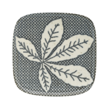 House Doctor Chestnut plates gray / blue - set of 6 pieces