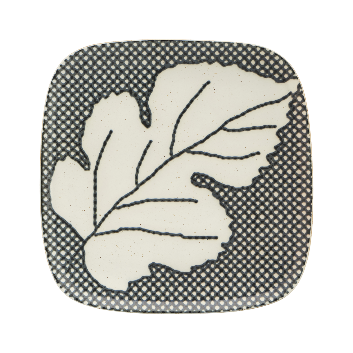 House Doctor Assiettes en frêne gris / bleu - lot de 6 pièces