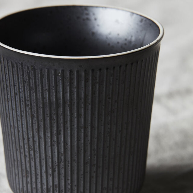 House Doctor Berica mugs black - set of 12 pieces