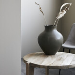 House Doctor Santa Fe vaas - shellish mud vaas - zwart - Copy