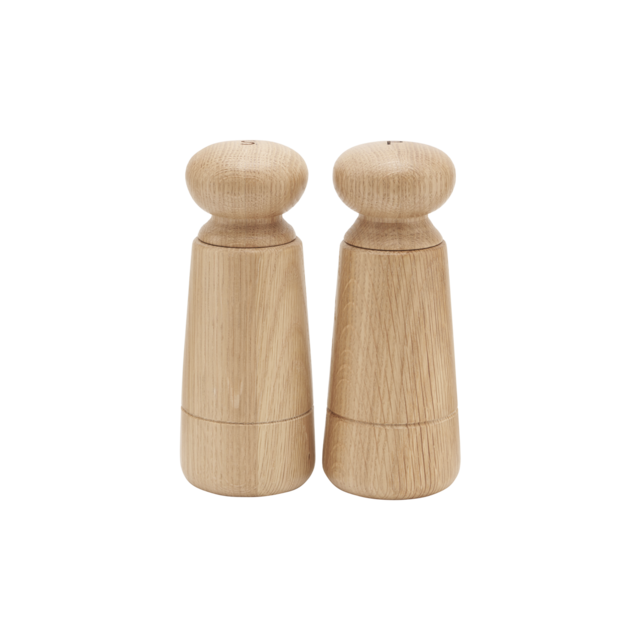 House Doctor Wardha salt og pepper sett - eik