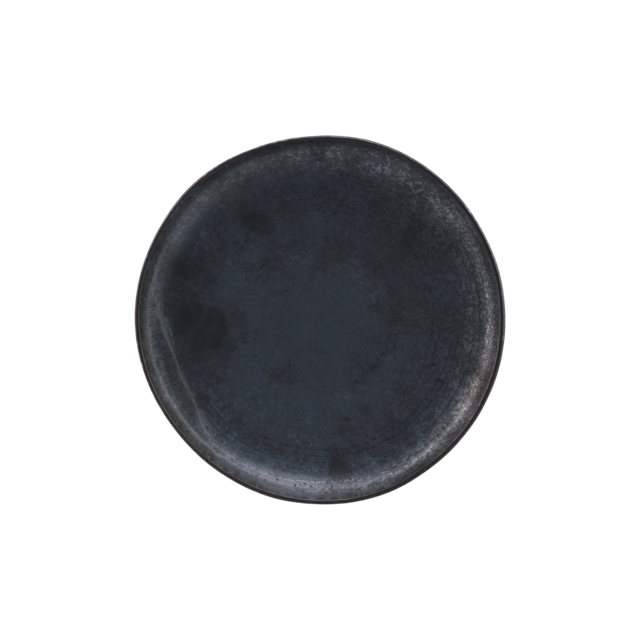 House Doctor Pion dinner plates black / brown - set of 6 pieces