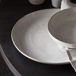 House Doctor Platos llano pion blanco / gris - juego de 6 piezas