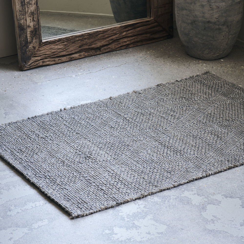 House Doctor Mara rug - gray 130x85cm House Doctor Mara rug - gray 130x85cm