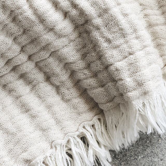 House Doctor Alice plaid beige 200x140cm