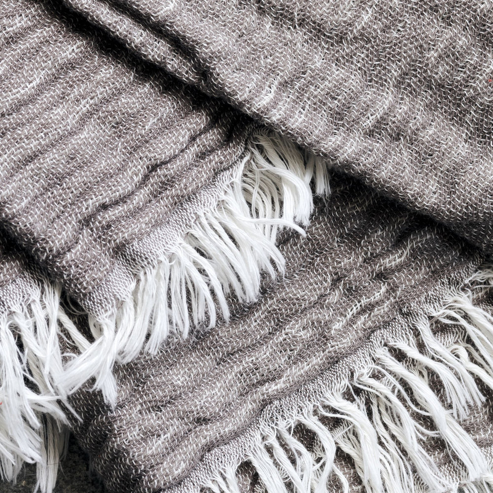 House Doctor Alice rutig brun 200x140cm