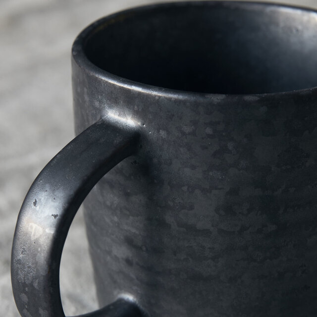 House Doctor Pawn mugs black / brown - set of 6 pieces