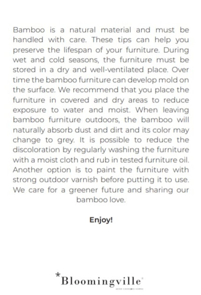 Bloomingville Sole sofa natural bamboo Bloomingville Sole sofa natural bamboo