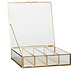 Hubsch Glazen display kistjes glas messing Hubsch Glazen display kistjes glas messing