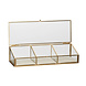 Hubsch Glazen display kistjes glas messing Hubsch Glazen display kistjes glas messing