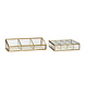 Hubsch Glazen display kistjes glas messing Hubsch Glazen display kistjes glas messing