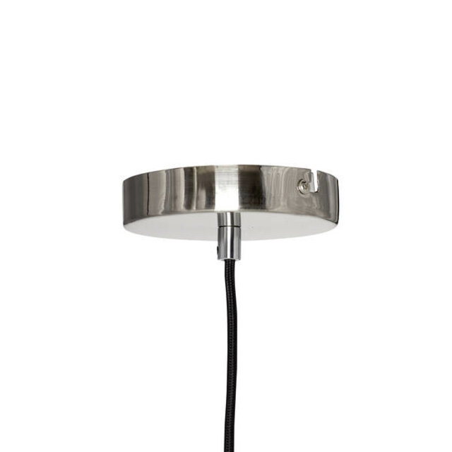 Hubsch Hanglamp glas/metaal - nikkel
