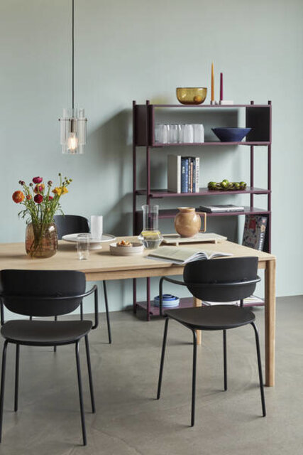 Hubsch Hanglamp glas/metaal - nikkel