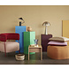 Hubsch Lounge stoel polyester/metaal - roze/rood Hubsch Lounge stoel polyester/metaal - roze/rood