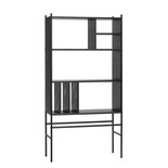Hubsch Rack with shelves wood / metal - black Hubsch Rack with shelves wood / metal - black